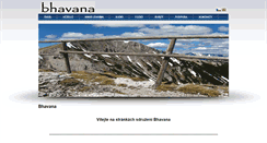 Desktop Screenshot of bhavana.cz